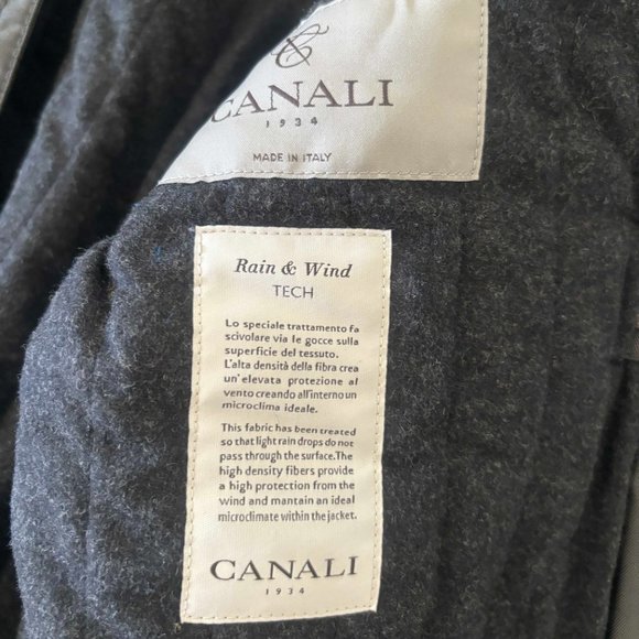 Canali Rain and Wind Tech Padded Field Jacket XL - Picture 10 of 12